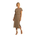 Expresso Dames Jurk Ex32-25288 Midden bruin
