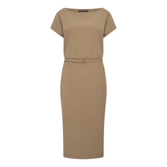 Expresso Dames Jurk Ex32-25288 Midden bruin