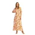 Expresso Dames Maxi-jurk Ex25-32004 Oker