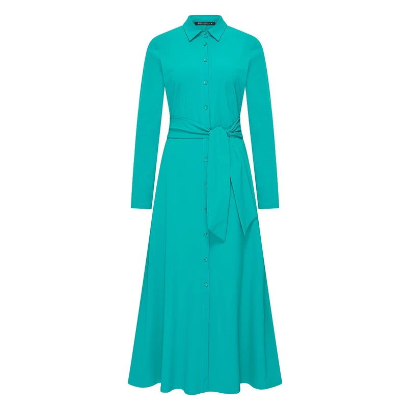Expresso Dames Maxi-jurk Ex32-25086 Aqua