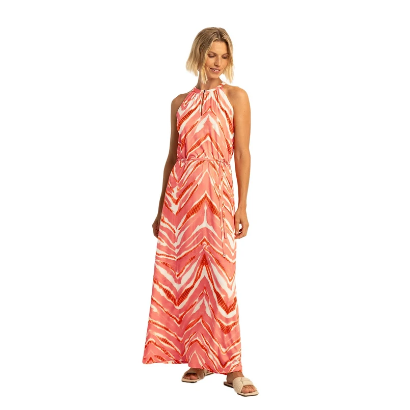 Expresso Dames Maxi-jurk Ex32-25274 Koraal