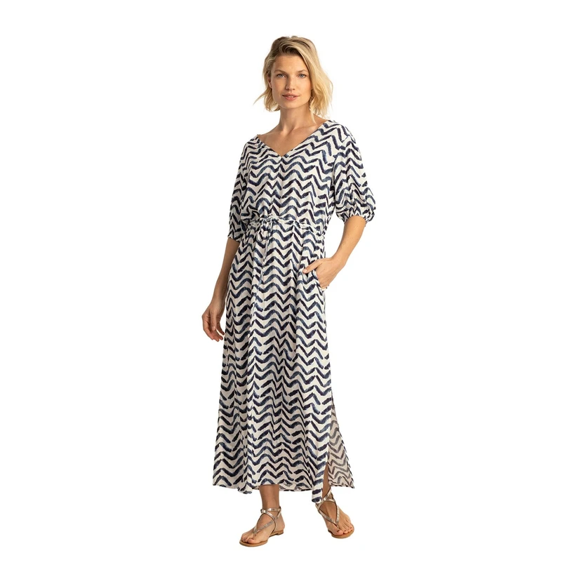 Expresso Dames Maxi-jurk Ex32-25516 Navy