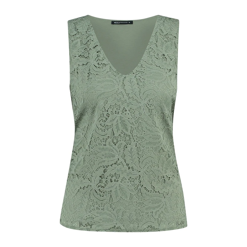 Expresso Dames Top Ex13-25331 Olijf