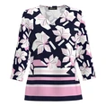 Frank Walder Dames Blouse Nos715421 Rood dessin