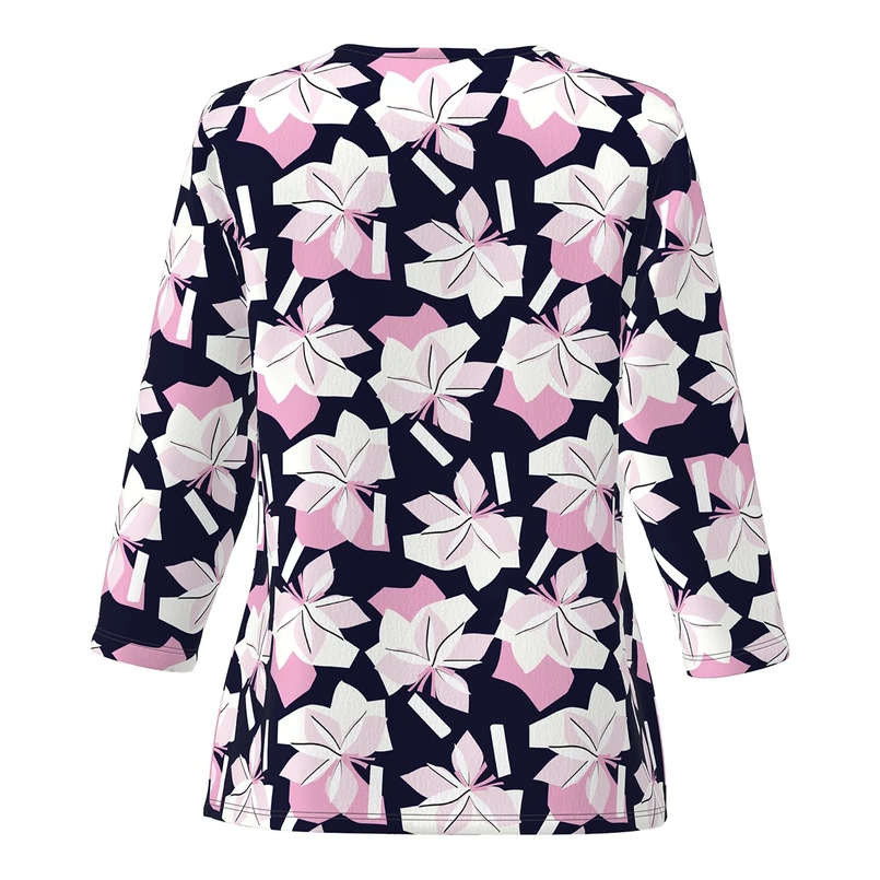 Frank Walder Dames Blouse Nos715421 Rood dessin