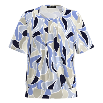 Frank Walder Dames Blouse Nos715422 Bleu
