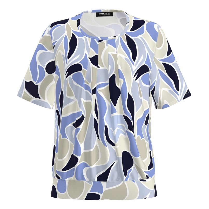Frank Walder Dames Blouse Nos715422 Bleu