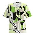 Frank Walder Dames Blouse Nos715422 Groen dessin