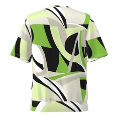 Frank Walder Dames Blouse Nos715422 Groen dessin