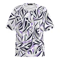 Frank Walder Dames Blouse Nos715422 Paars dessin