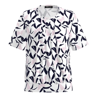 Frank Walder Dames Blouse Nos715422 Rood dessin