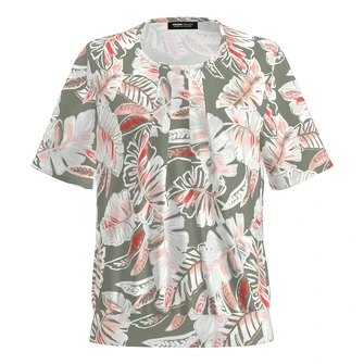 Frank Walder Dames Blouse Nos715422 Rood dessin