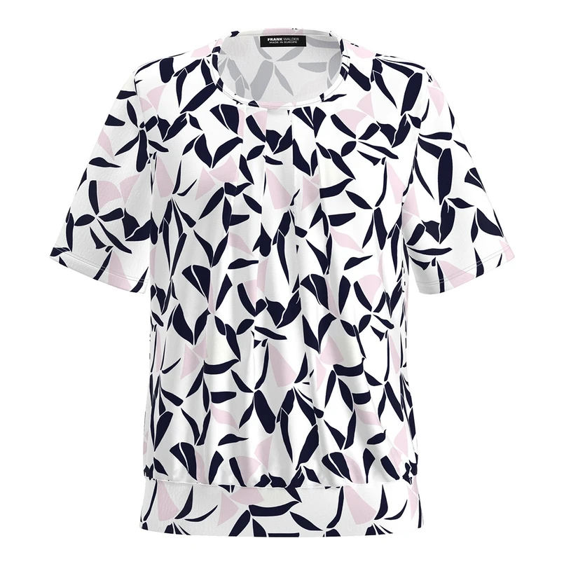Frank Walder Dames Blouse Nos715422 Rood dessin