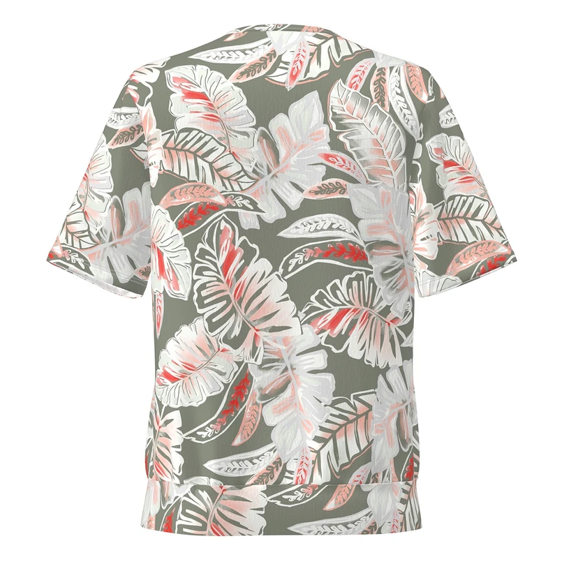 Frank Walder Dames Blouse Nos715422 Rood dessin
