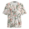Frank Walder Dames Blouse Nos715422 Rood dessin