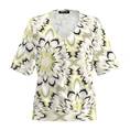 Frank Walder Dames Blouse Nos715436 Geel dessin