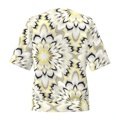 Frank Walder Dames Blouse Nos715436 Geel dessin