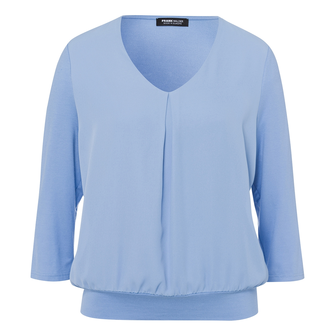 Frank Walder Dames Blouse Nos725420 Bleu