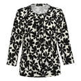 Frank Walder Dames Blouse Nos725423 Bruin dessin