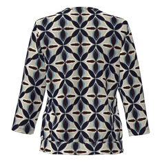Frank Walder Dames Blouse Nos725423 Bruin dessin