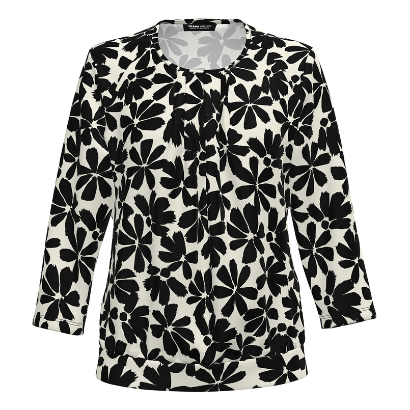 Frank Walder Dames Blouse Nos725423 Bruin dessin