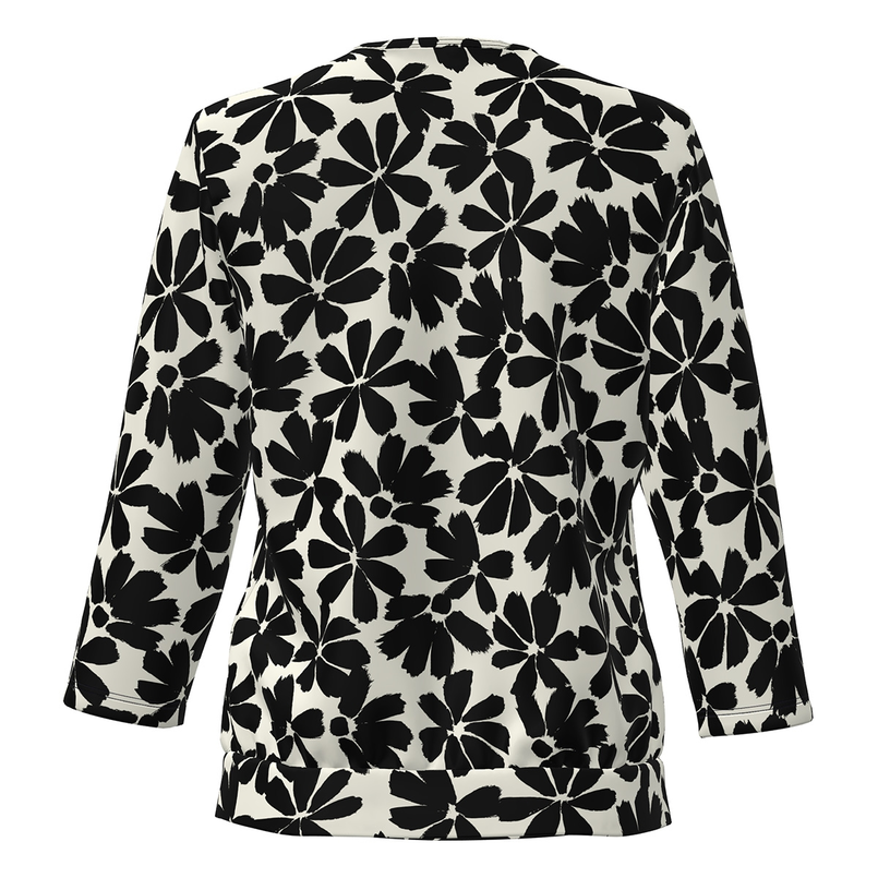 Frank Walder Dames Blouse Nos725423 Bruin dessin