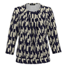 Frank Walder Dames Blouse Nos725423 Bruin dessin