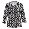 Frank Walder Dames Blouse Nos725423 Bruin dessin