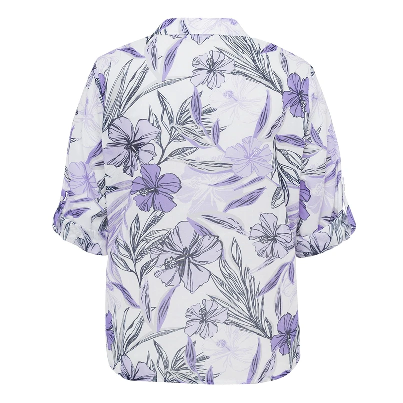 Frank Walder Dames Blouse S52303104 Paars dessin