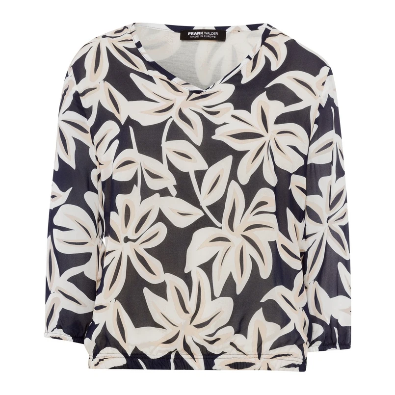 Frank Walder Dames Blouse S53603102 Blauw dessin