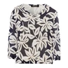 Frank Walder Dames Blouse S53603102 Blauw dessin