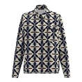 Frank Walder Dames Blouse W51621101 Bruin dessin