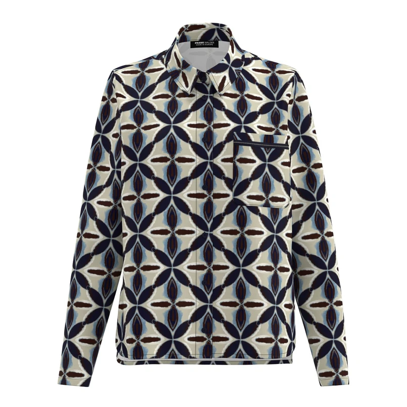 Frank Walder Dames Blouse W51621101 Bruin dessin