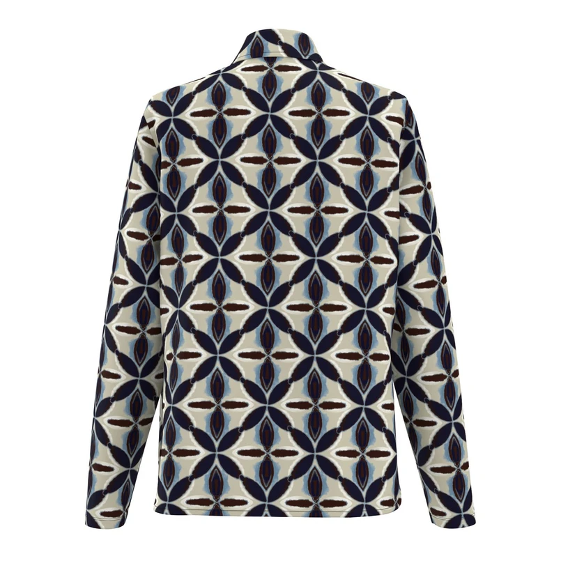 Frank Walder Dames Blouse W51621101 Bruin dessin