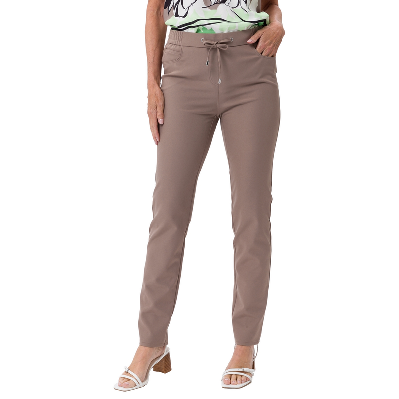 Frank Walder Dames Broek Nos722607 Bruin dessin