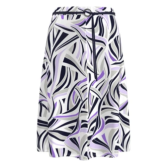 Frank Walder Dames Rok S52601205 Paars dessin