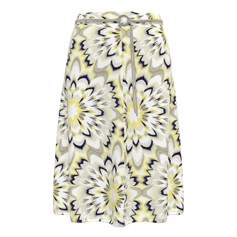 Frank Walder Dames Rok S53601205 Geel dessin
