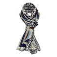 Frank Walder Dames Sjaal Nos725770 Blauw dessin