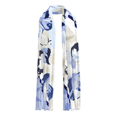 Frank Walder Dames Sjaal S52103770 Blauw dessin