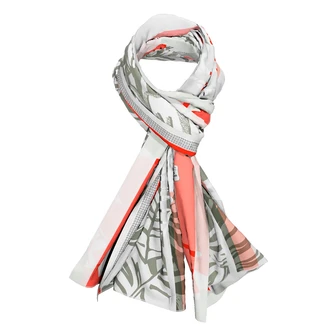 Frank Walder Dames Sjaal S52203770 Rood dessin
