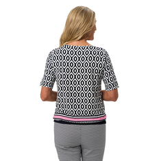 Frank Walder Dames Top Nos715405 Rood dessin