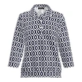 Frank Walder Dames Top Nos715407 Blauw dessin
