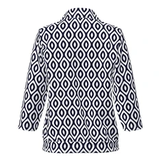 Frank Walder Dames Top Nos715407 Blauw dessin