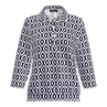 Frank Walder Dames Top Nos715407 Blauw dessin