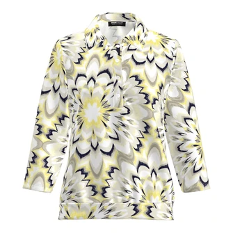 Frank Walder Dames Top Nos715407 Geel dessin