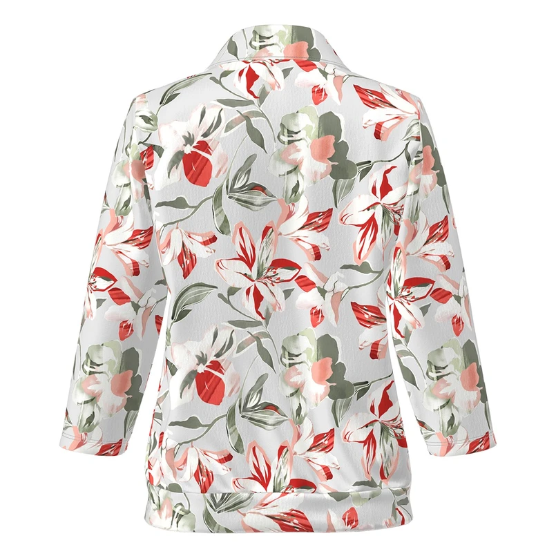 Frank Walder Dames Top Nos715407 Rood dessin