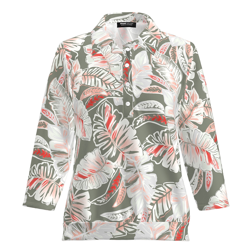 Frank Walder Dames Top Nos715407 Rood dessin