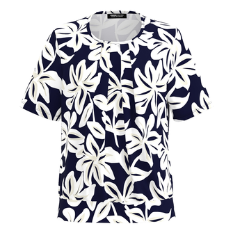 Frank Walder Dames Top Nos715422 Blauw dessin