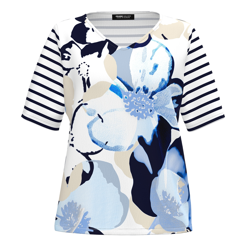 Frank Walder Dames Top S52103401 Blauw dessin