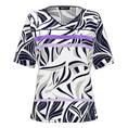 Frank Walder Dames Top S52303406 Paars dessin